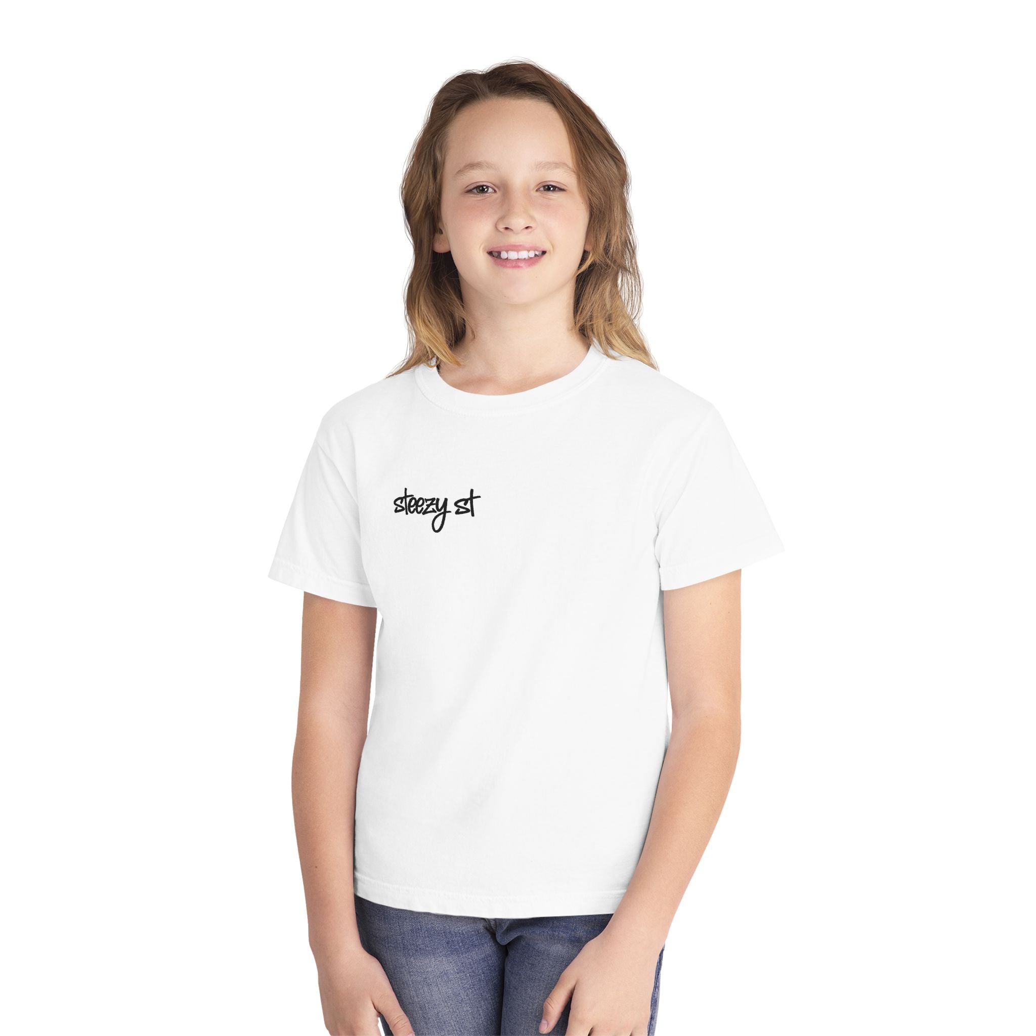 Youth Tee — 'Steezy St' Skate Script Graphic
