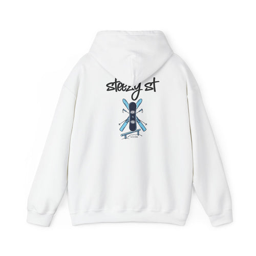 Steezy St Skateboard Hoodie — Streetwear Graphic Pullover