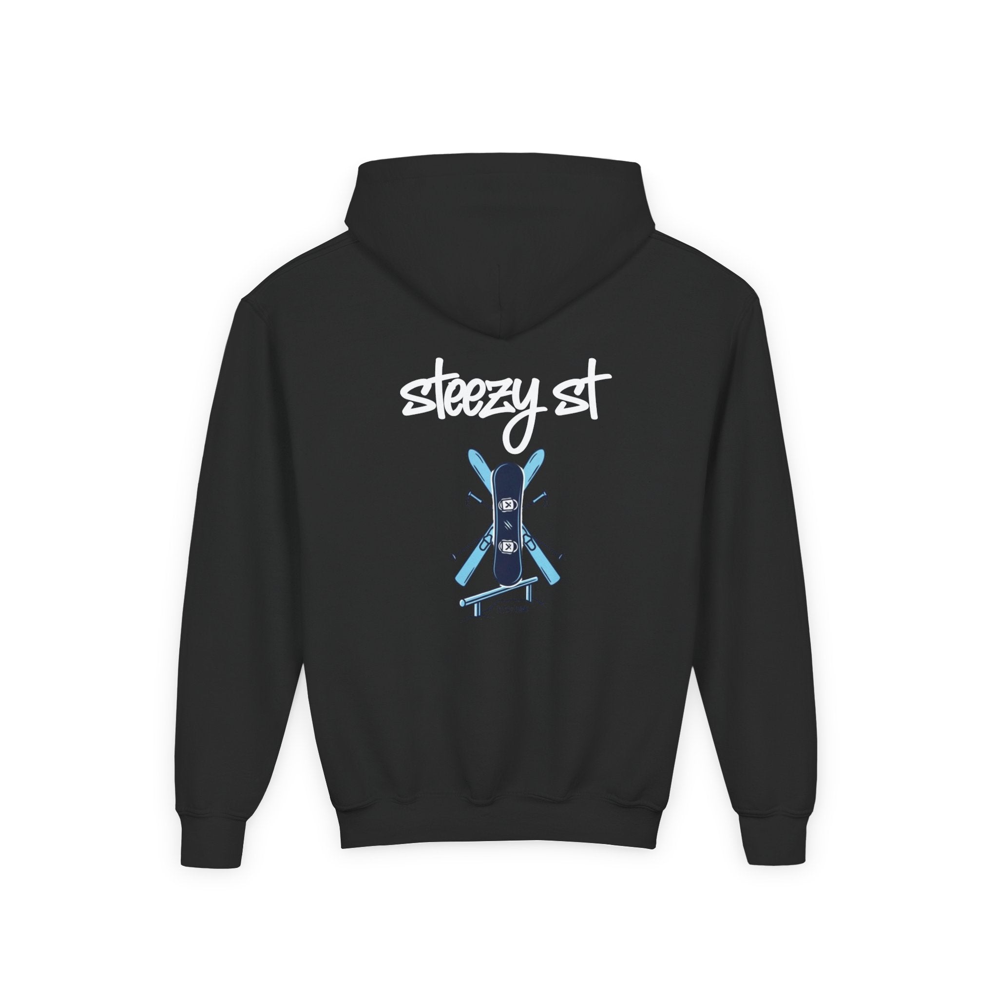 Youth Hoodie — 'Steezy St' Skateboard Graphic Pullover